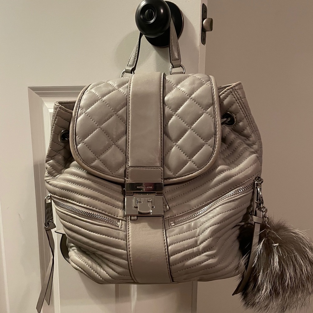 Michael Kors backpack with pompom